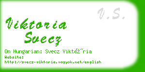 viktoria svecz business card